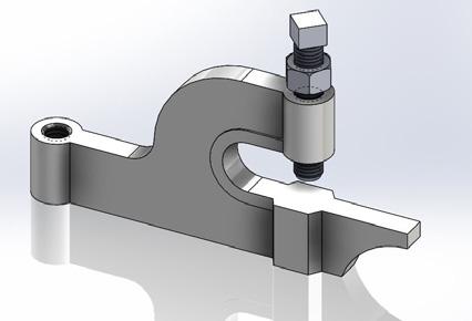 25L extended c-clamp with locknut Plain Malleable Iron (25LB) Designed for attachment to beams where flange thickness does not exceed 3/4 and where
