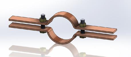 FIG. 50CT riser clamp for copper tubing Copper Plated Carbon Steel (50CT) Copper Epoxy Coated Electro-Galvanized Steel COPPER-GARD: Imported (50CTI) Designed for supporting and stabilizing vertical