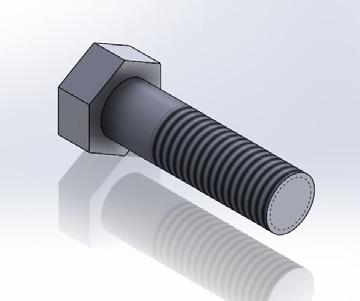 FIG. 58 hex head bolt Plain Carbon Steel (58B) Electro-Galvanized (58G) T-304 Stainless (58SS) T-316 Stainless (58SX) Designed for use as a fastening device.