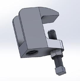 FIG. 61 wide mouth beam clamp 61D ONLY Plain Malleable Iron (61B) FIG.