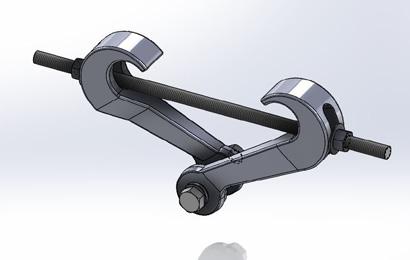 FIG. 218 malleable iron center load beam clamp Plain Malleable Iron (218B) Electro-Galvanized (218G) Designed for the suspension of a hanger rod from the center of an I-beam.