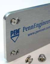 PEM KEYHOLE Standoffs ( SKC ) and sheet joining fasteners ( SKC-F ) are designed so that a PC board or panel can