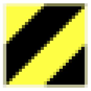 I consider this a High Contrast Brush. The high contrast between the yellow and black can cause it s own problems when they are layered.