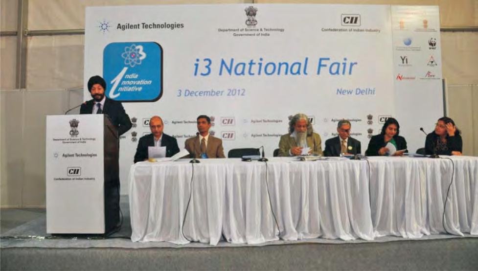 fairs top 42 innovations were selected to participate at the i3 National Fair held on 3 rd December 2012 at IIT Delhi.