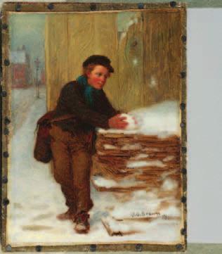 Artist s auction record: $375,225 right Régis François Gignoux (1816 1882) Snowy Landscape, 1868 24 3 /16 x 40 1 /16
