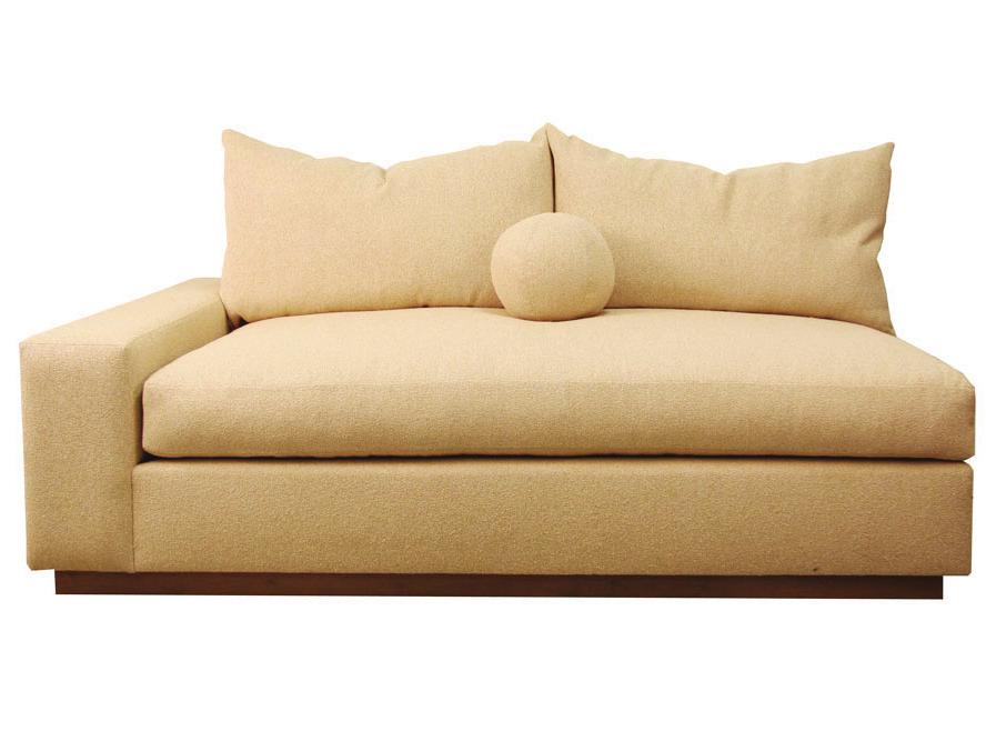 Azul One Arm Sofa The Azul Sectional has a simple design with a casual and inviting style.