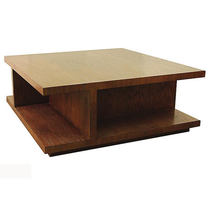 Ceruse Wood Coffee Table The simple geometry of the Azul Ceruse Wood Coffee Table frame is