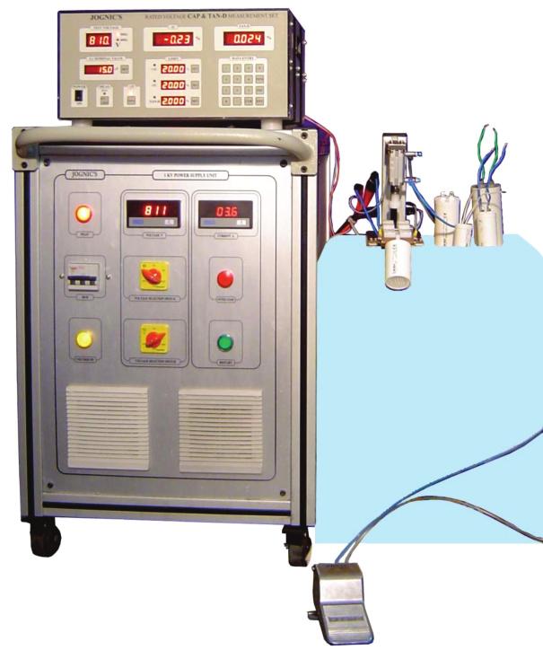 MEASURING INSTRUMENT Automatic Rated Voltage CAP & TAN D Measuring Set with Power Supply & Jigs Features Microprocessor Controlled Measurement.