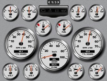 Activating Engine and Fuel Gauge Status Alarms If you have activated gauge status alarms, when the engine sends a warning state message over the NMEA 2000 network, a gauge status alarm message