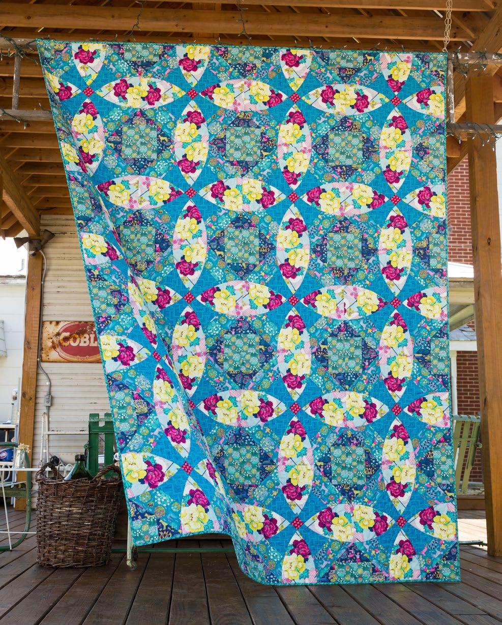 Featuring Splendor by Amy Butler Curved piecing is the secret to this beautiful quilt showcasing Amy Butler s Splendor fabrics. It looks intricate, but templates make it a splendiferous experience.