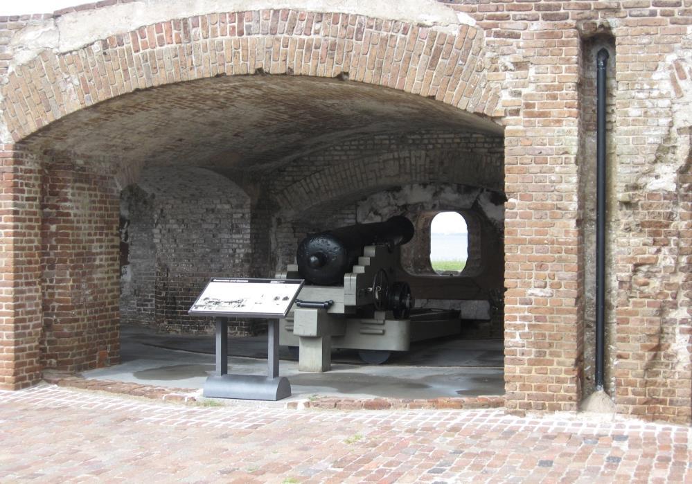 Fort Sumter, Cannon Battery in casemate