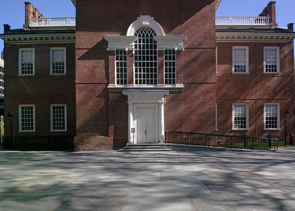 Independence Hall, back of bulding with