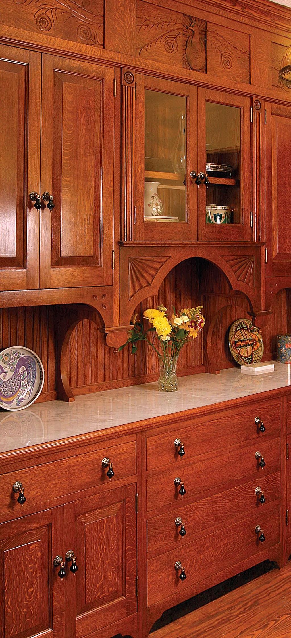 spaces in older cabinetry. Flush kicks are simply an extension of the cabinet s face frame down to the floor.