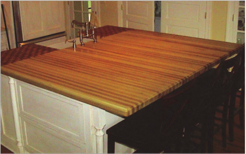 Types of Wood Counter Tops Natural wood is one of the only countertop materials that can take hard wear and tear, can be easily resurfaced or repaired, and can improve in color and character as it