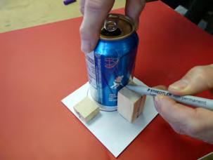 MAKING THE DISPLACER Use two soft drink cans.