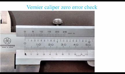 Now you can take the reading, the reference line that is zero outline of a vernier is coinciding with graduation mark 2 on the main scale.