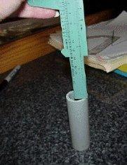 C- used to measure the depth.