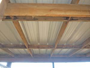 portion of the rafter. If the rafter is not found then seal the pilot hole immediately with roofing sealant.