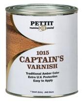 Pettit Marine Paint provides the very best varnishes suitable for both exterior and interior woodwork: Captain s Varnish 1015 A favorite among traditional marine industry professionals, this varnish