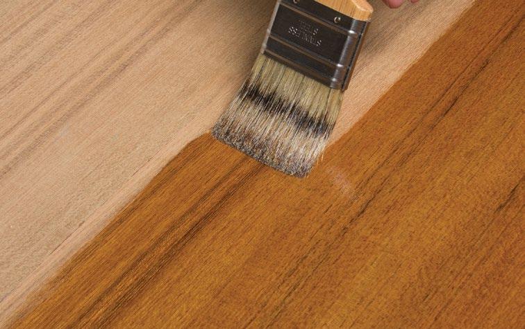 When making repairs or installing new wood, bed it down so that moisture does not get in and lift the varnish from underneath.