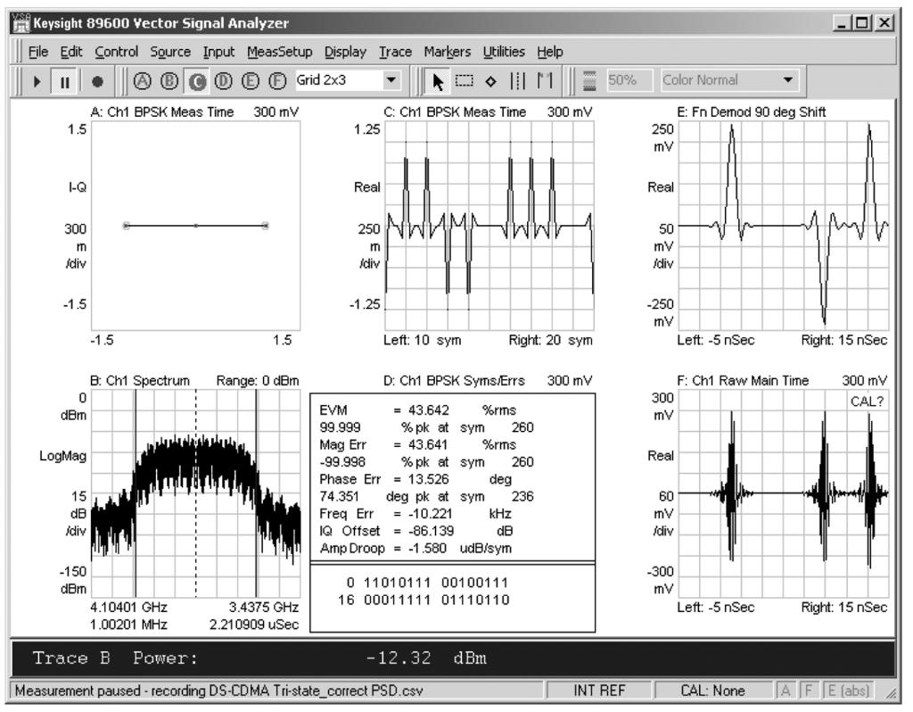 Time domain jitter analysis. Pulse modulated RF Figure 49b. Setup window for the software clock recovery application.
