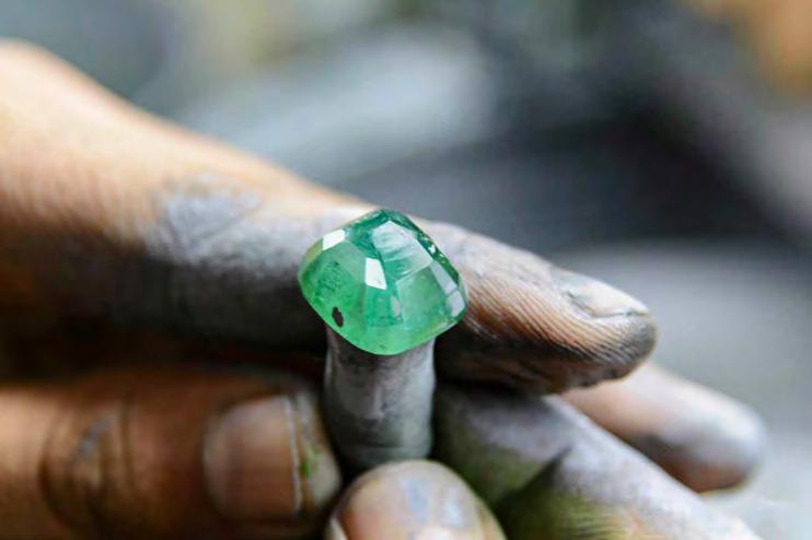 A gem cutter must have great knowledge of gemology, jewelry design, and the very specialized process of cutting and polishing gemstones.