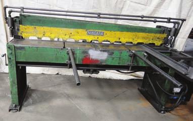 power shear s/n 53690 INVICTA 6M mechanical shaper s/n BEC 123916 92 ANTHOS 72 pyramid type plate bending rolls with 4 dia.
