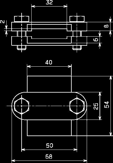 MODEL Three-part unit (with intermediate plate) for Rd / Fl conductors