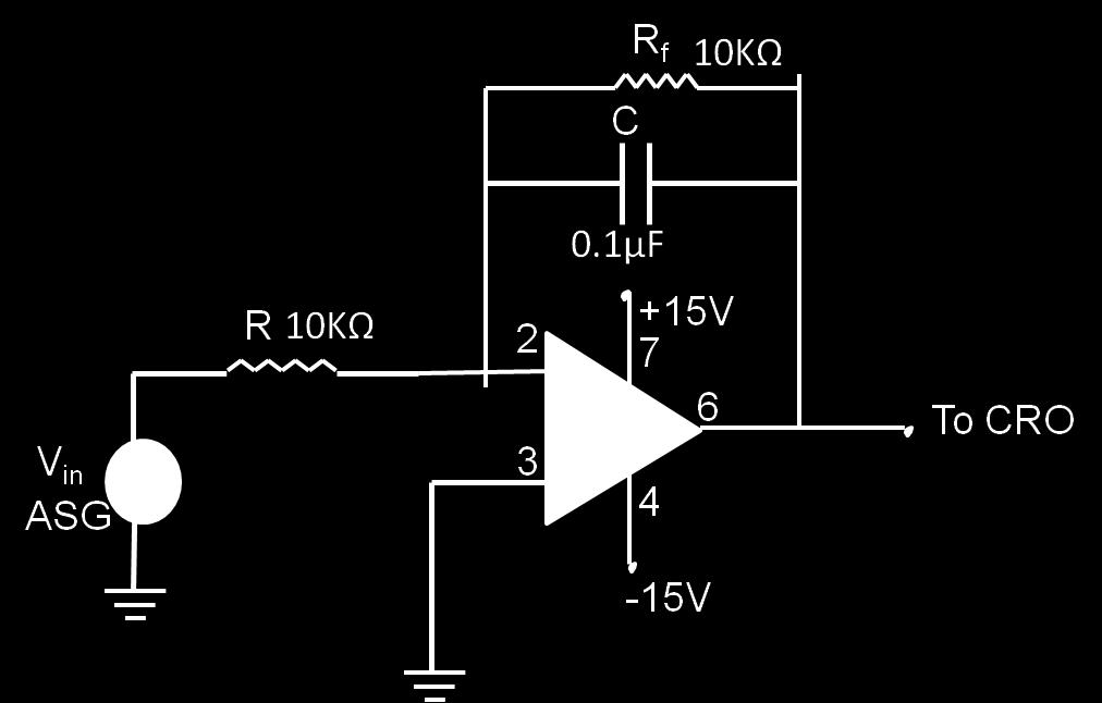 C. Integrator Design: Given: Triangular output waveform with a peak-to-peak amplitude of 4 V The input is a ±5 V square wave with a frequency of