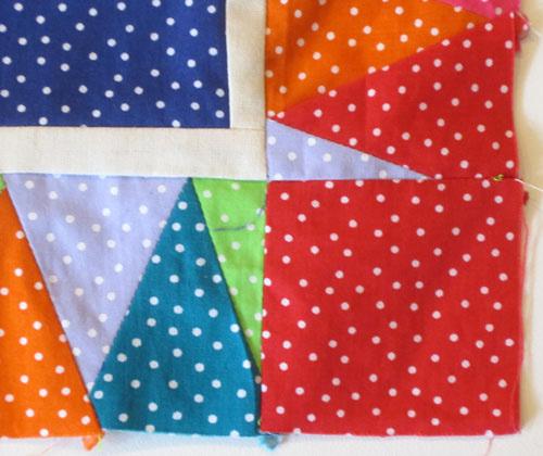 Measure quilt width: Cut one strip this width from the bunting.