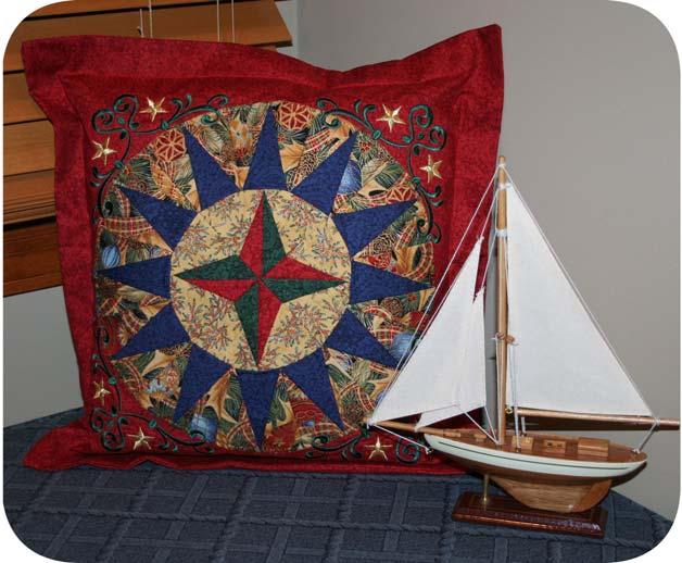 Jenny Haskins Project Mariners Compass Foundation Pieced Pillow Supplies Needed: Jenny s Perfect Quilt Mariners Compass Software Tearaway Magic Eco Friendly, Water Soluble Printable Sheets Cutaway