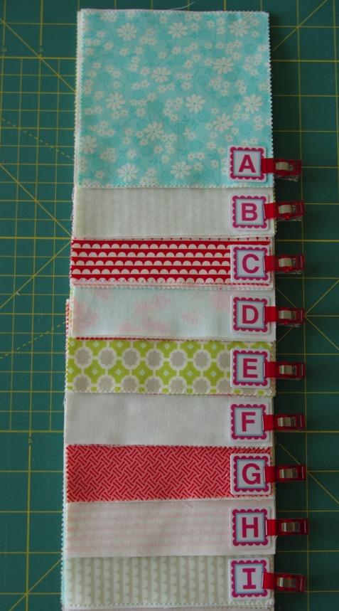 4 Label your rows accordingly; this will help you keep your layout in the correct order. Once labeled, it's time to chain piece.