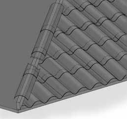 For high wind areas, fasten externally through the hip tile into the place utilizing two nails (one centered) or two screws and washers at each head lap and then cover the fastener with adhesive.