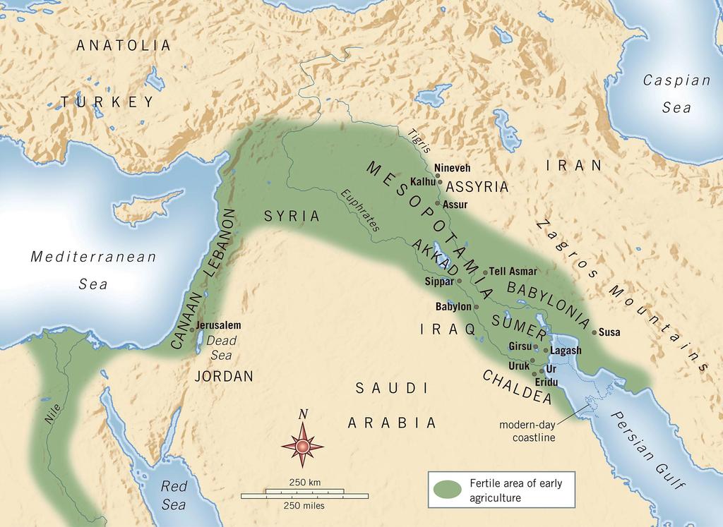 Mesopotamia Map of Mesopotamia.