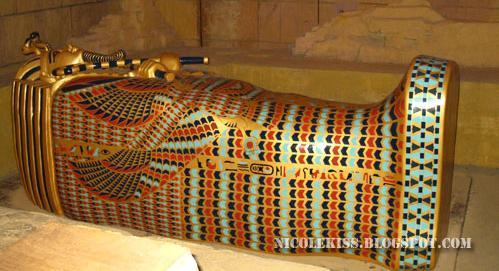 The sarcophagus, along with other things the dead person might need, was housed in a