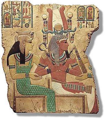 Pharaoh s were depicted wearing a fancy headdress