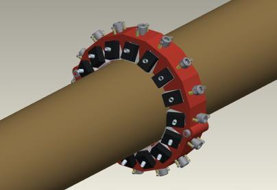 pipe end Array can be segmented into 4 or 8