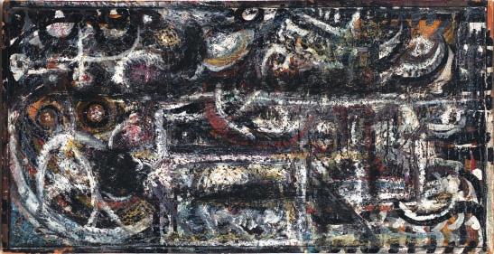 Richard Pousette Dart (1916 1992) Small Dark Room, 1943 Oil on linen, 9L x 18H inches
