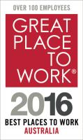 Award Recipient for the third year 2016 Best Workplaces