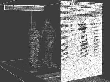 UNCLASSIFIED/UNLIMITED 3-D Imaging of Partly Concealed Figure 10. 3-D image of people behind Venetian blinds.