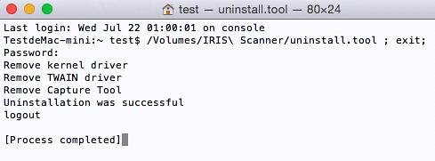 Question: Answer: How do I uninstall IRIScan on Mac OS? Go to the package you downloaded from the I.R.I.S. website. Open the Uninstall Scanner folder. Double-click Press Uninstall.