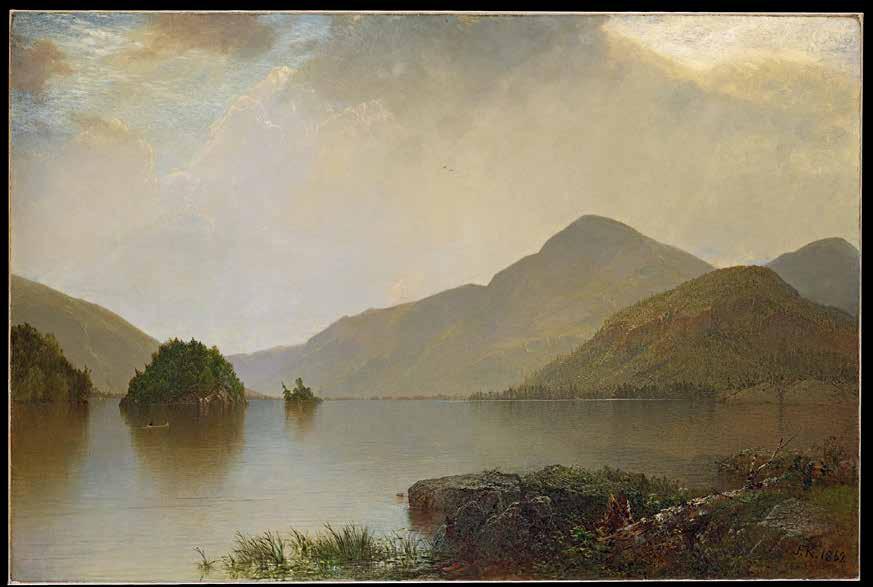 1. John Frederick Kensett. Lake George, 1869. Oil on canvas, 44 1 8 x 66 3 8 in. (112.1 x 168.6 cm).