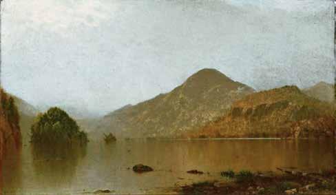 John Frederick Kensett. Black Mountain, Lake George, n.d. Oil on canvas, 14 1 8 x 24 in. (35.