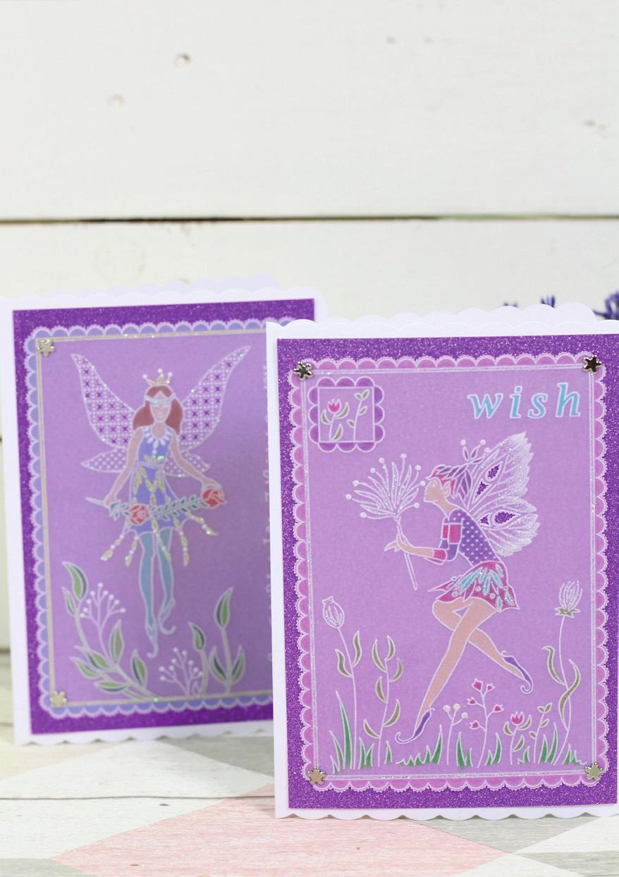 Fairy card using Groovi Plates Monday 15th January 10am - 1pm 15 per person Join Josie and Chris for our monthly Groovi class using the fairy plates.