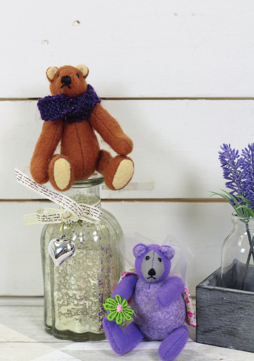 Hand sewn Fairy Bear or Bear with scarf Friday 5th January 10am - 1pm 8 per person Join Abi to make this cute