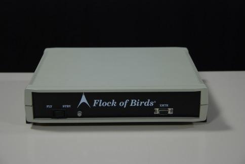 The tracking system used in this work is the Flock of Birds [2], a 6 degrees of freedom measuring device that can be configured to simultaneously track the position and orientation of multiple
