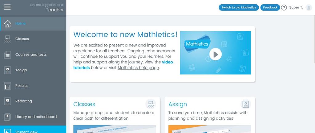 Students can access Magic Mentor videos from within