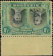 RHODESIA 1910-13 DOUBLE HEAD ISSUE THE ROYAL PALM COLLECTION ONE SHILLING 