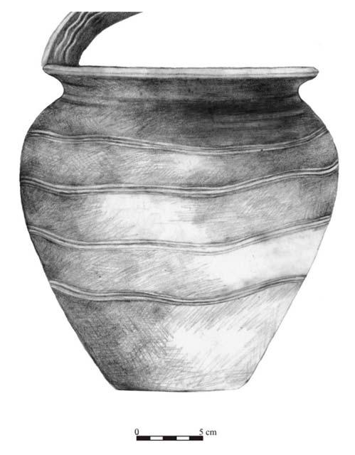 Drawing 1. Early Medieval Pot from Curtuişeni.
