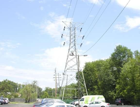 Table 7 - Measured electric and magnetic fields for the existing transmission lines along Route 46 in Parsippany-Troy Hills Township at approximately 1:15 PM on August 8, 2014.